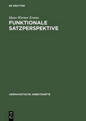 Cover image for Funktionale Satzperspektive