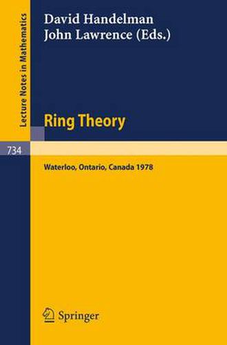 Cover image for Ring Theory, Waterloo 1978: Proceedings, University of Waterloo, Canada, 12-16 June, 1978