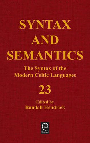 Cover image for The Syntax of the Modern Celtic Languages
