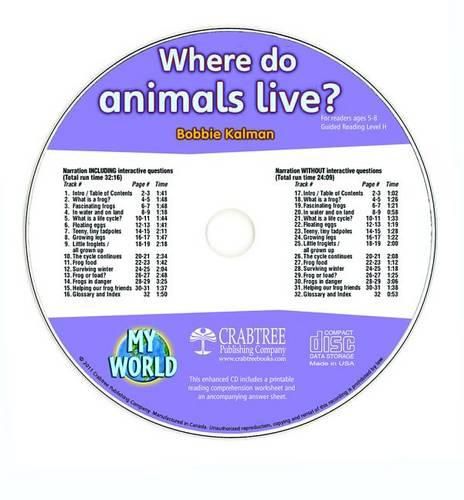 Cover image for Where Do Animals Live? - CD Only