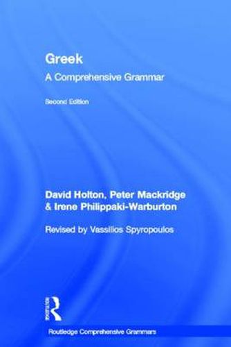 Cover image for Greek: A Comprehensive Grammar of the Modern Language