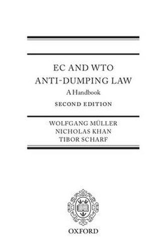 Cover image for EC and WTO Anti-Dumping Law: A Handbook