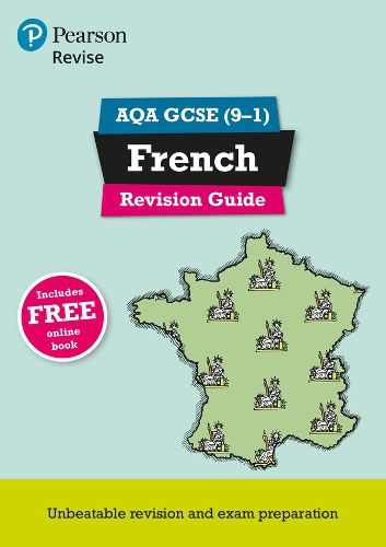 Cover image for Pearson REVISE AQA GCSE (9-1) French Revision Guide: for home learning, 2022 and 2023 assessments and exams