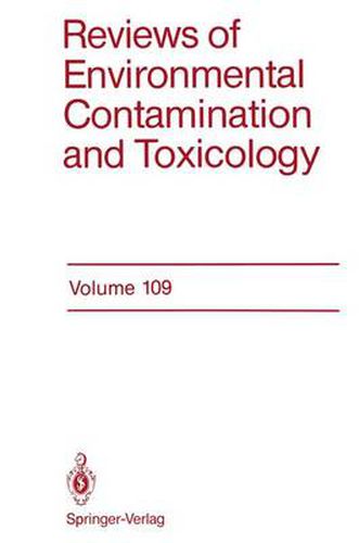 Cover image for Reviews of Environmental Contamination and Toxicology: Continuation of Residue Reviews