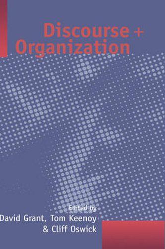 Cover image for Discourse and Organization