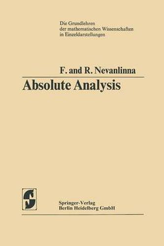 Cover image for Absolute Analysis