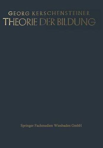 Cover image for Theorie Der Bildung