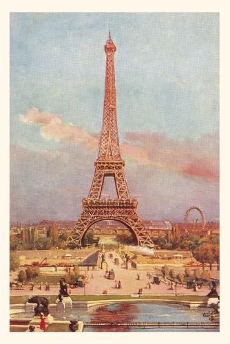 Cover image for Vintage Journal Eiffel Tower and Fountain