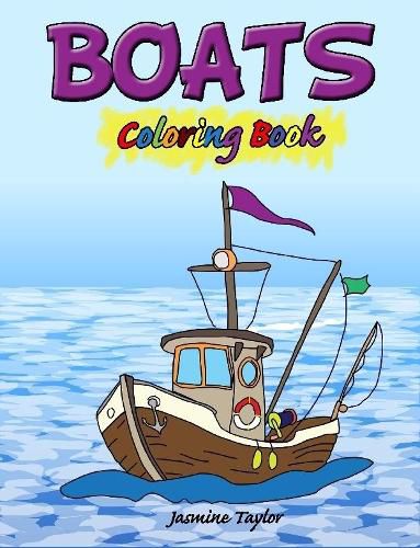 Cover image for Boats Coloring Book