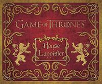 Cover image for Game of Thrones: House Lannister Deluxe Stationery Set