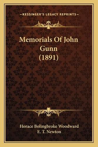 Cover image for Memorials of John Gunn (1891)