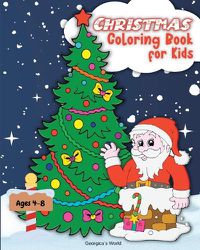 Cover image for Christmas Coloring Book for Kids Ages 4-8