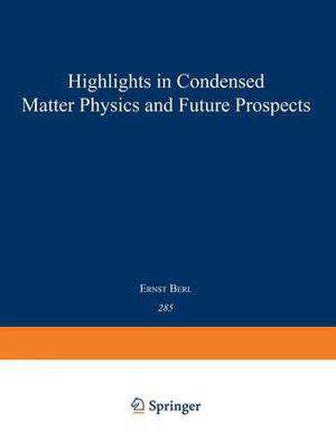 Cover image for Highlights in Condensed Matter Physics and Future Prospects