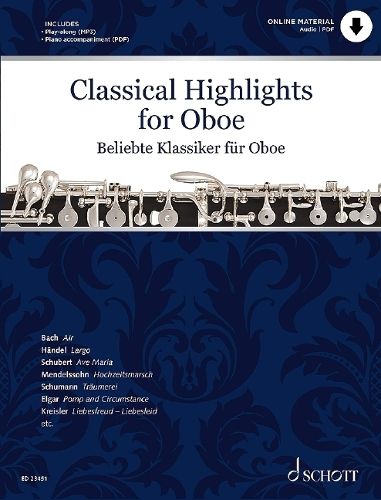 Cover image for Classical Highlights for Oboe Arranged for Oboe and Piano (Via PDF Download)