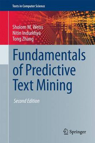 Cover image for Fundamentals of Predictive Text Mining