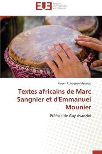 Cover image for Textes Africains de Marc Sangnier Et d'Emmanuel Mounier