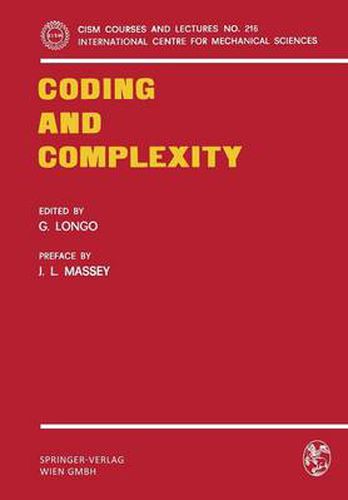 Cover image for Coding and Complexity