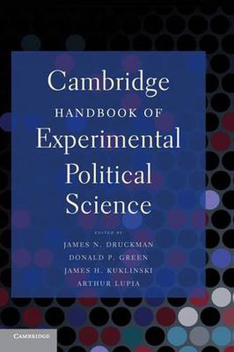 Cover image for Cambridge Handbook of Experimental Political Science