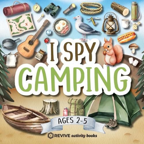 Cover image for I Spy Camping (Watercolor Artwork)