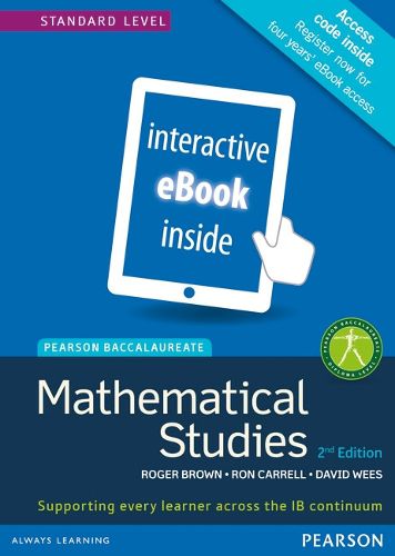 Cover image for Pearson Baccalaureate Mathematical Studies 2nd edition ebook only edition for the IB Diploma: Industrial Ecology