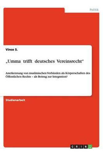 Cover image for Umma trifft deutsches Vereinsrecht