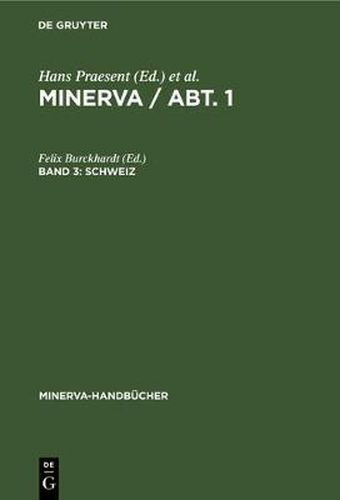Cover image for Schweiz: Im Auftrag Der Vereinigung Schweizerischer Bibliothekare