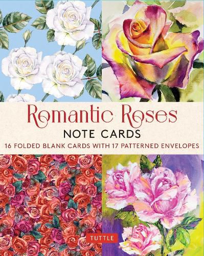 Cover image for Romantic Roses, 16 Note Cards