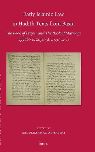 Cover image for Early Islamic Law in ?adith Texts from Basra