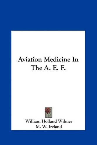 Aviation Medicine in the A. E. F.