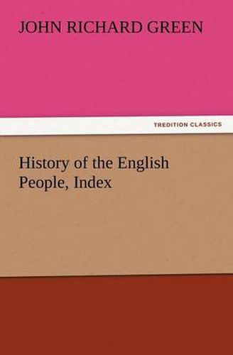 Cover image for History of the English People, Index