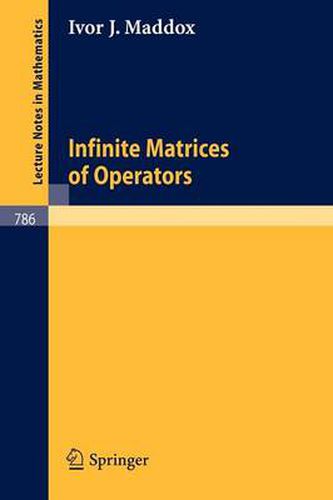 Cover image for Infinite Matrices of Operators