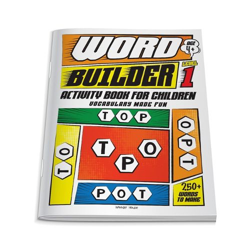 Word Builder Activity Book for Children - Make Meaningful Words with the Given Letters - Level 1