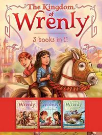 Cover image for The Kingdom of Wrenly 3 Books in 1!: The Lost Stone; The Scarlet Dragon; Sea Monster!