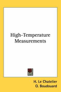 Cover image for High-Temperature Measurements