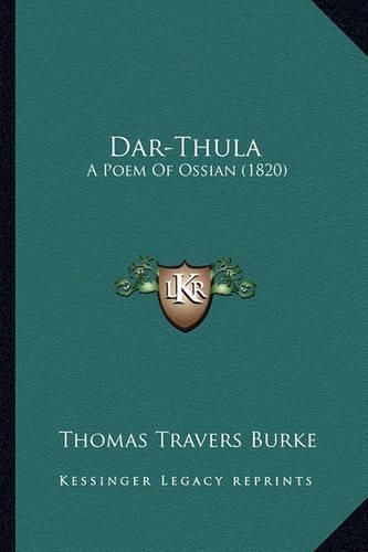 Cover image for Dar-Thula: A Poem of Ossian (1820)