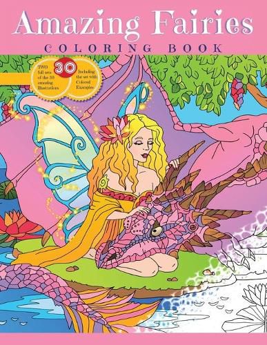 Cover image for AMAZING FAIRIES, Coloring book for girls