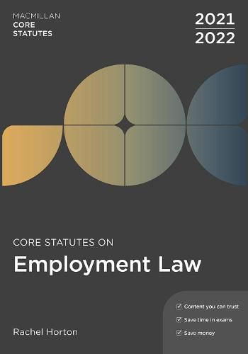 Cover image for Core Statutes on Employment Law 2021-22