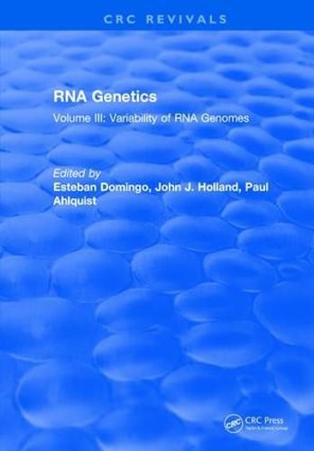Cover image for RNA Genetics: Variability of RNA Genomes