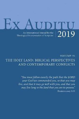 Ex Auditu - Volume 35: An International Journal for the Theological Interpretation of Scripture