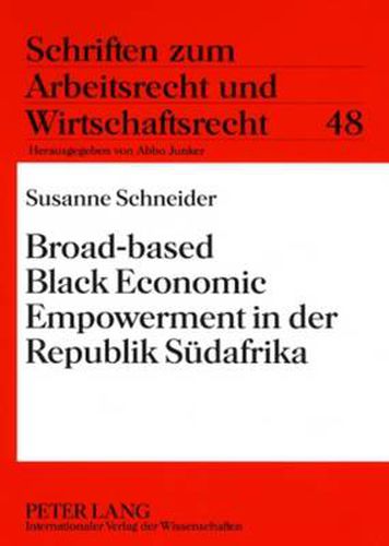 Cover image for Broad-Based Black Economic Empowerment in Der Republik Suedafrika