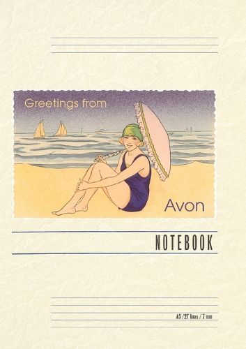 Cover image for Vintage Lined Notebook Greetings from Avon