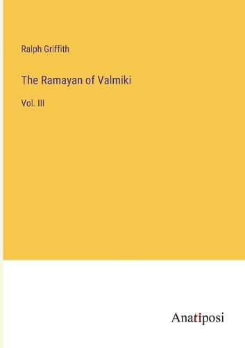 Cover image for The Ramayan of Valmiki