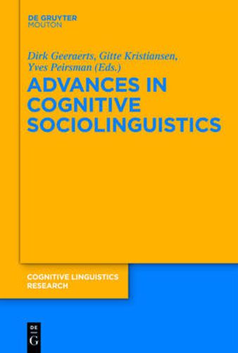 Cover image for Advances in Cognitive Sociolinguistics