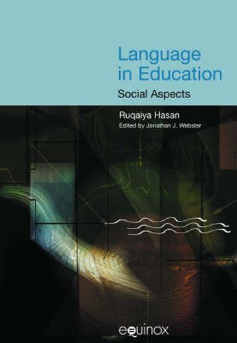 Cover image for Language and Education: Learning and Teaching in Society