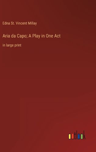 Cover image for Aria da Capo; A Play in One Act