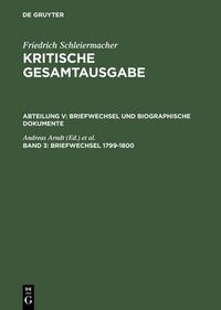 Cover image for Briefwechsel 1799-1800: (Briefe 553-849)