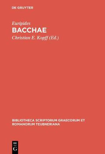 Cover image for Bacchae