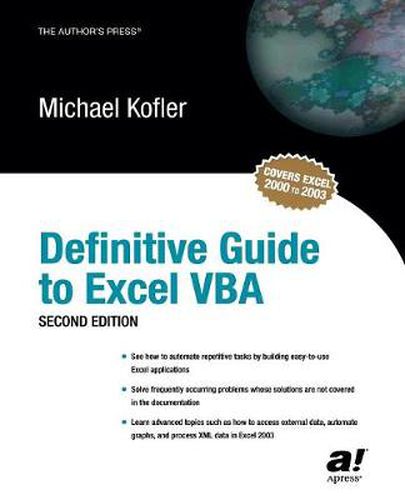 Cover image for Definitive Guide to Excel VBA