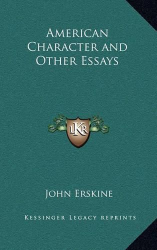 American Character and Other Essays