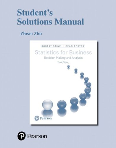 Cover image for Student Solutions Manual for Statistics for Business: Decision Making and Analysis